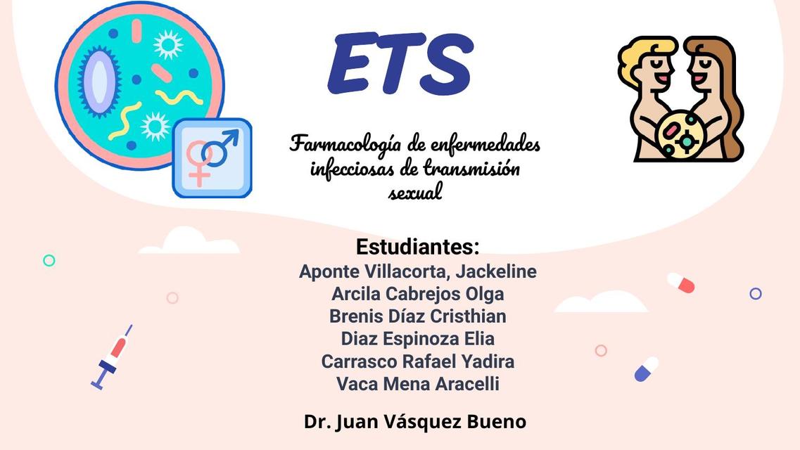 Farmacología de los sindromes de ETSenfermedad de transmisión sexual