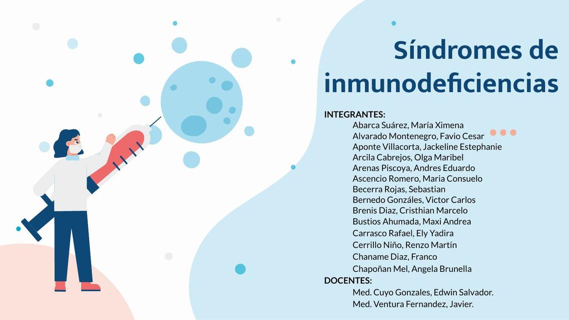 Sindromes de inmunodeficiencia