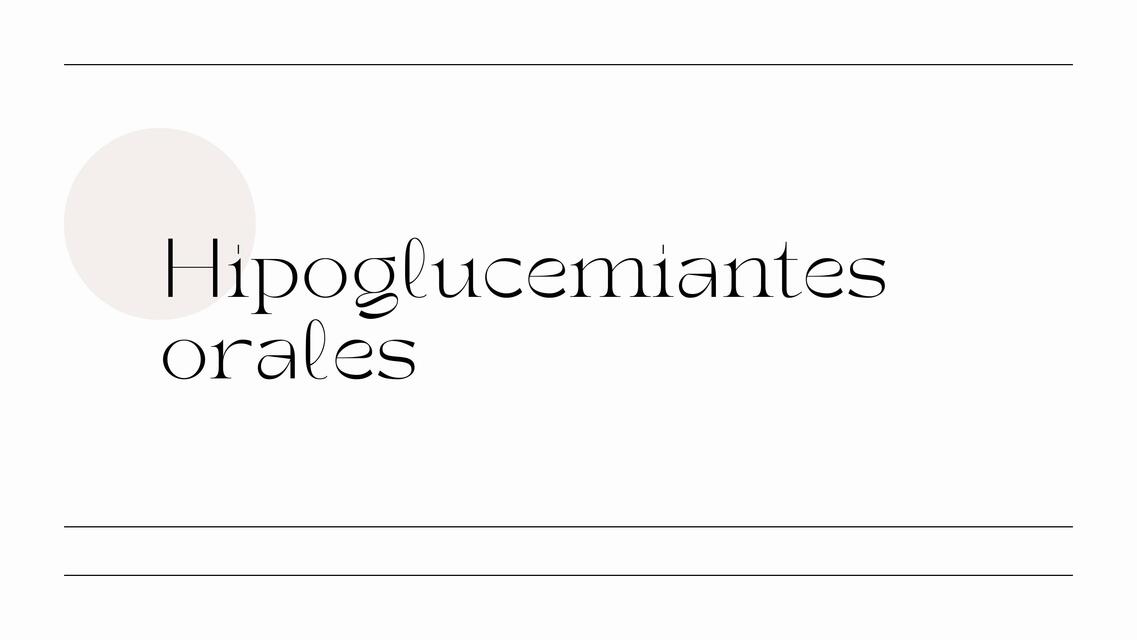 Hipoglucemiantes