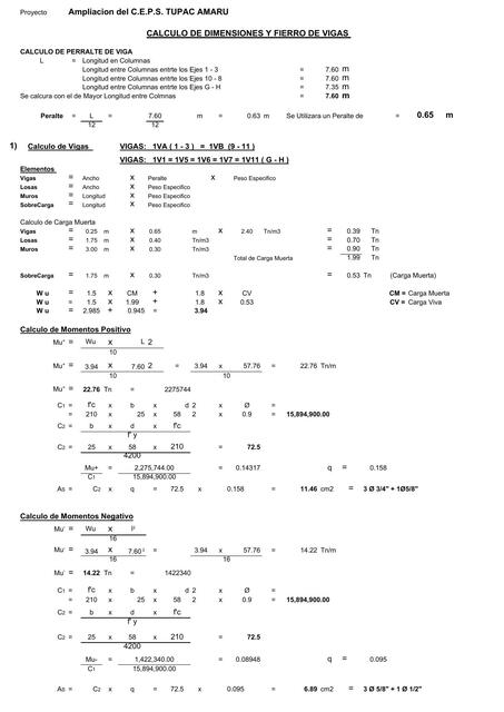 Memoria de Calculo de Estructuras