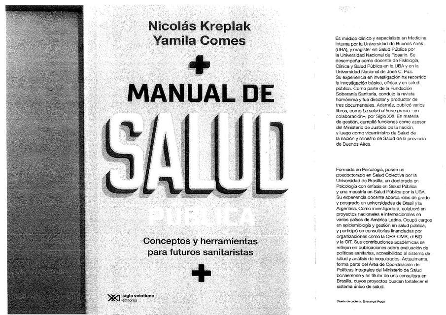 Manual de Salud Publica Kreplak Comes