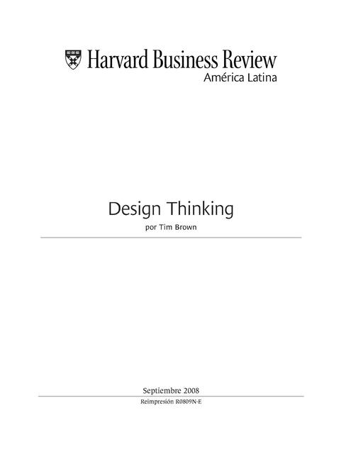 Design thinking