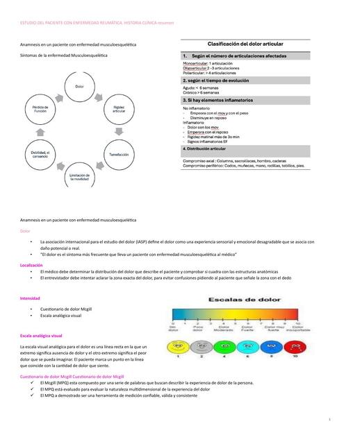 ESTUDIO DEL PACIENTE CON ENFERMEDAD REUMÁTICA