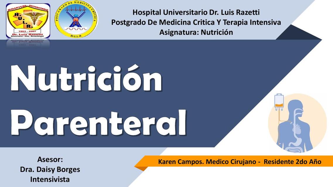 Nutricion parenteral