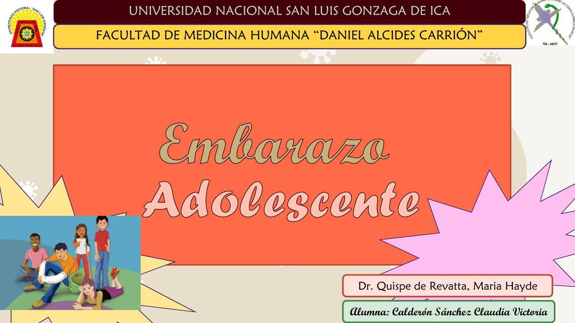 CALDERON EMBARAZO ADOLESCENTE