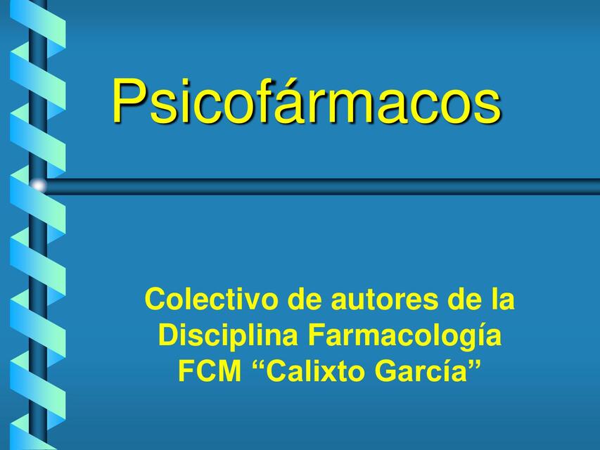 PSICOFÁRMACOS