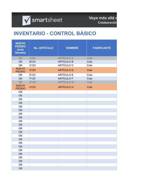 2 Basic Inventory Control Template ES1