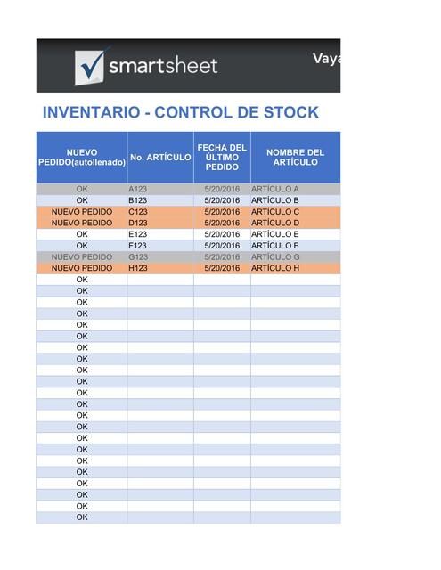 3 Inventory Stock Control Template ES1