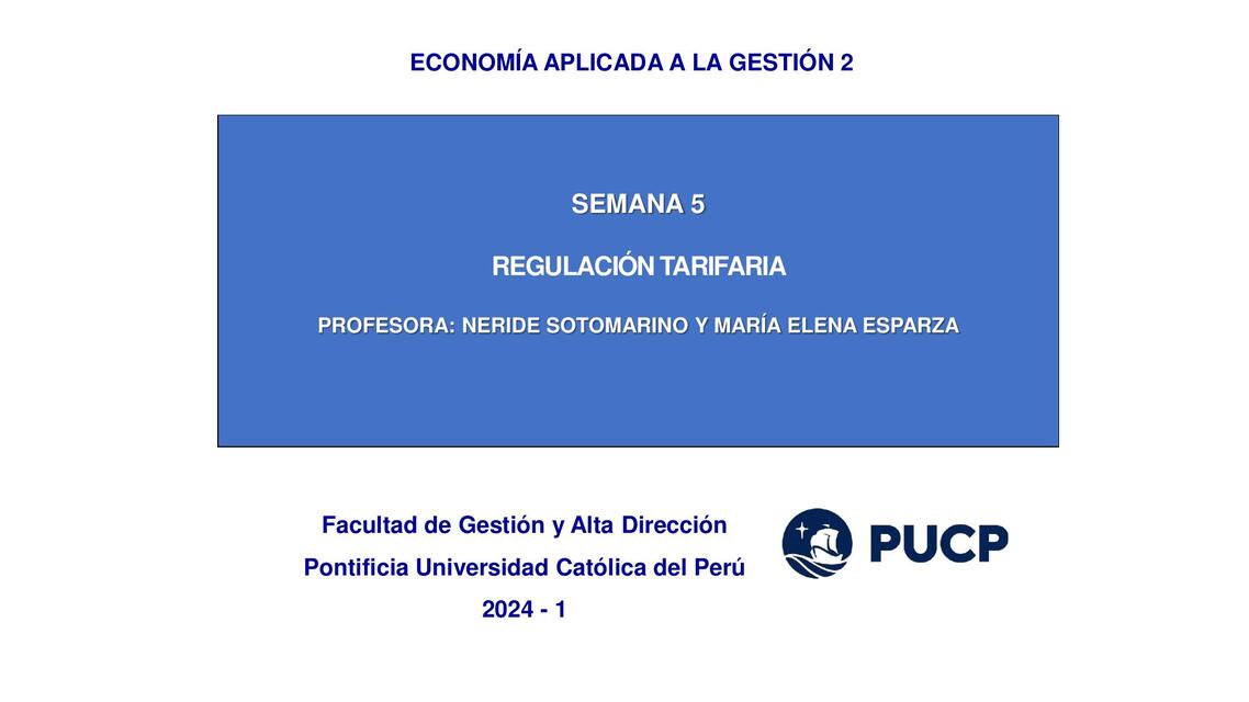 Regulación tarifaria