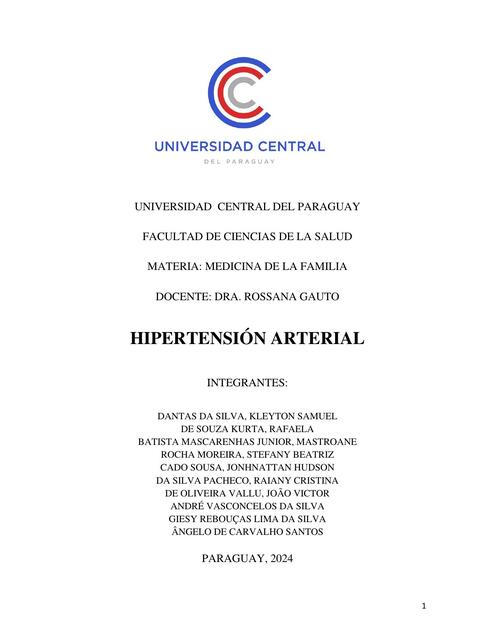 HIPERTENSIÓN ARTERIAL compl