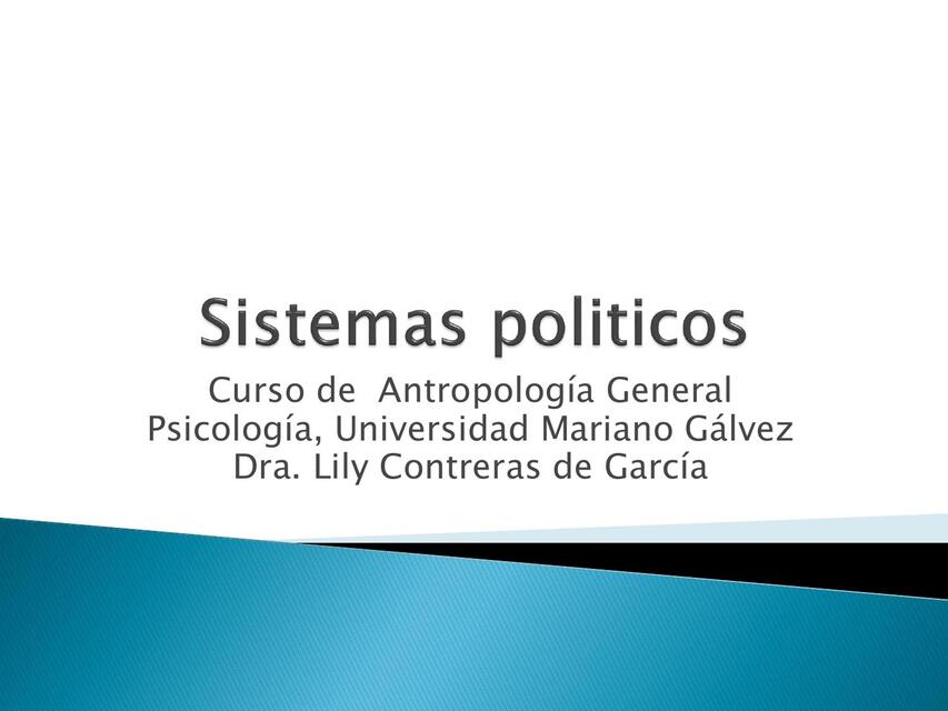 Sistemas politicos