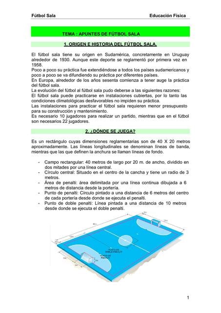Flashcards de Apuntes de futbol sala | Por Deporte y Fit | uDocz