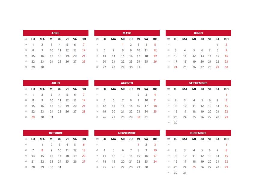 calendario