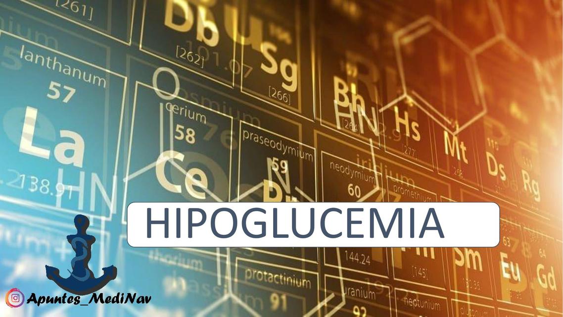 HIPOGLUCEMIA