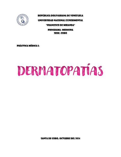 DERMATOPATIAS KATE CARMONA