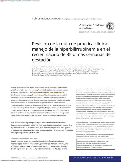 Guía de práctica clínica Ictericia