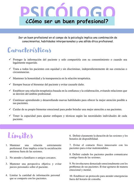 Psicología Cómo Es Un Buen Psicólogo Arlin Udocz