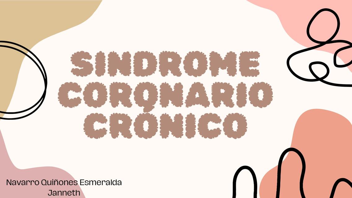 SINDROME CORONARIO CRONICO