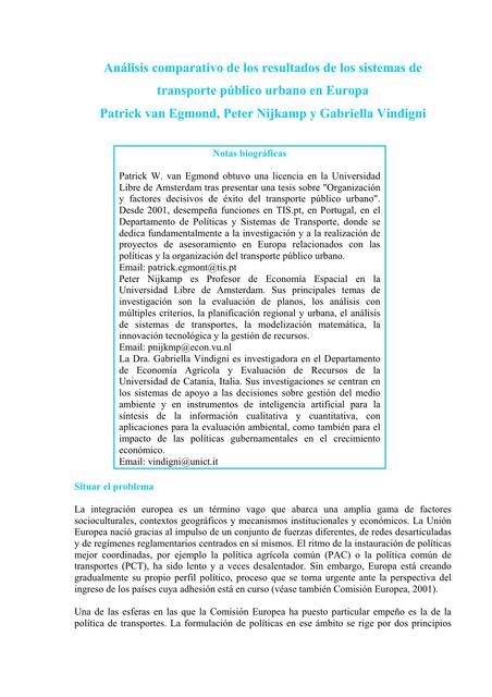 Análisis comparativo de los resultados de los sist