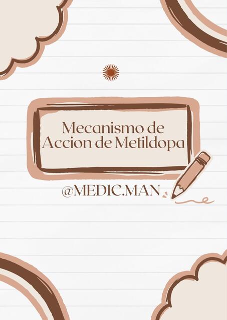 MECANISMOS DE ALFA METILDOPA