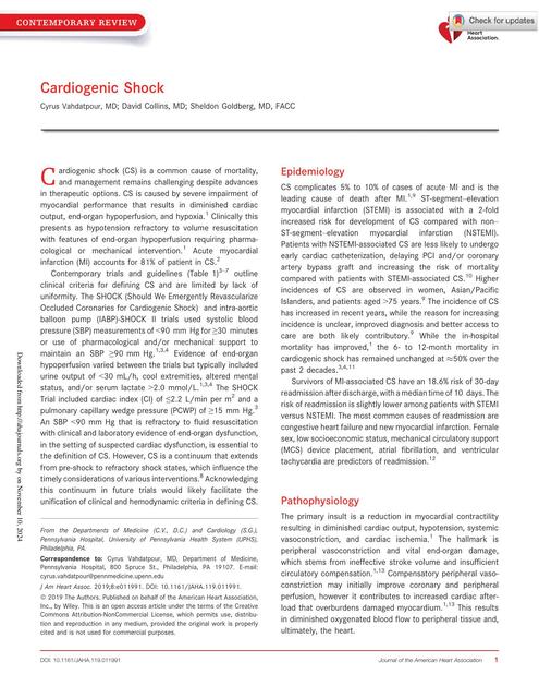 vahdatpour et al cardiogenic shock