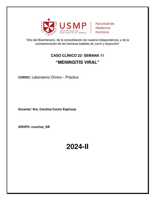 SEM 11 CC2 LAB MENINGITIS VIRAL