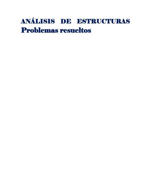 Analisis Estructural Problemas Resueltos