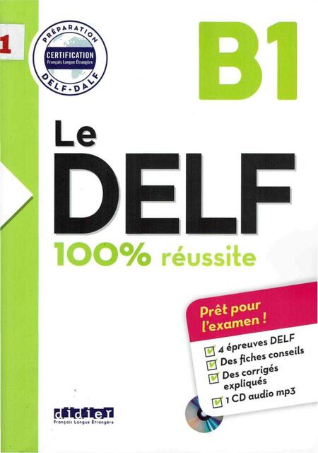 Libro preparación para DELF Reussite B1