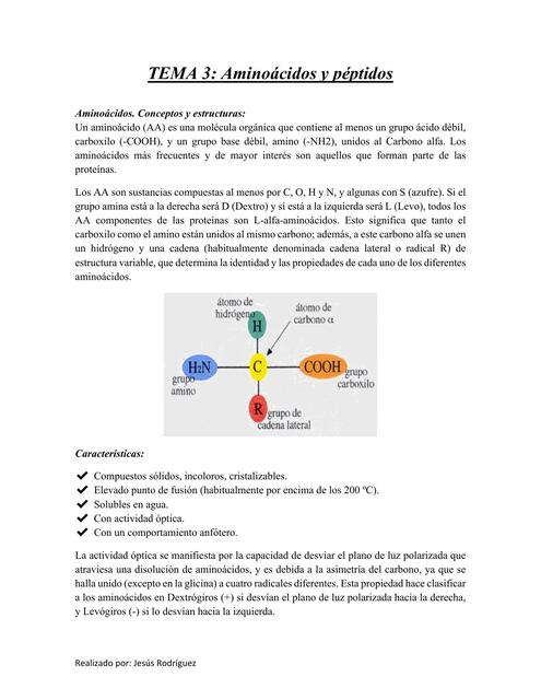 TEMA 3 Aminoácidos y péptidos1