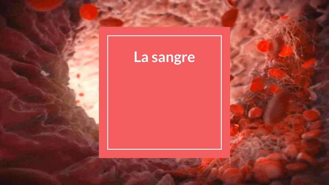 La sangre