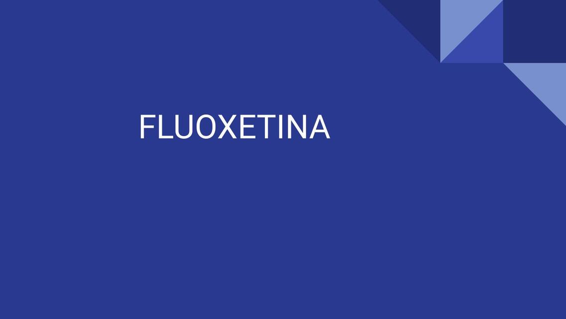 FLUOXETINA