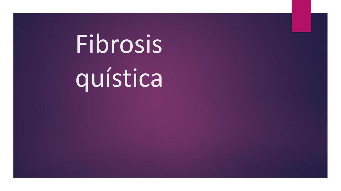 fibrosis quistica