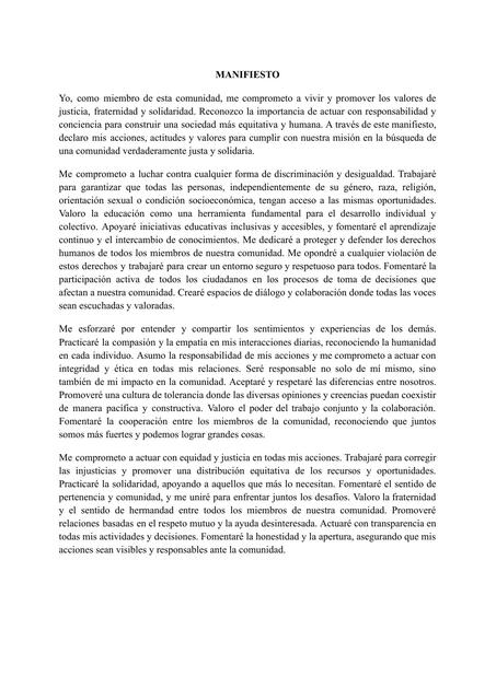 Manifiesto de Religión