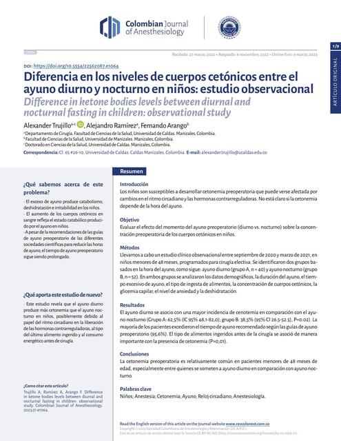 Lectura adicional cuerpos cetónicos