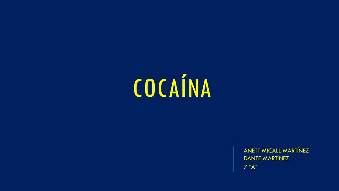 cocaina