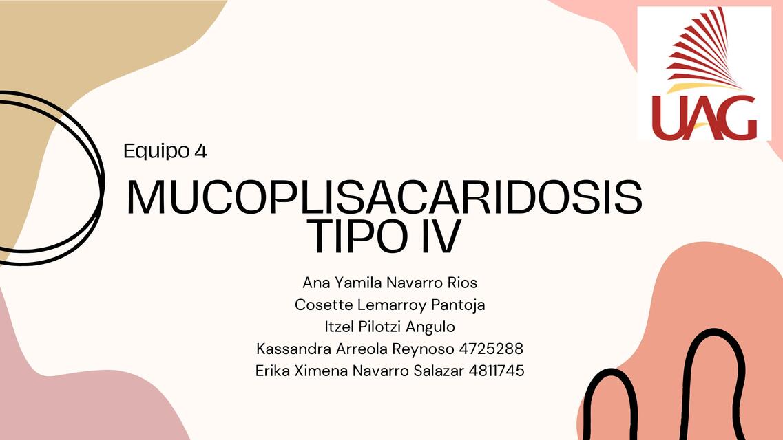 MUCOPLISACARIDOSIS TIPO IV 2