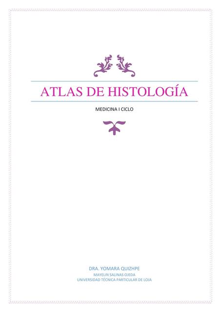 ATLAS HISTOLOGÍA UTPL