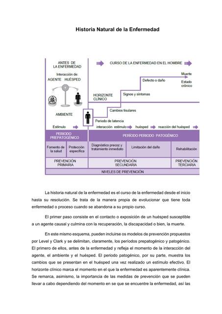 Historia Natural de la Enfermedad