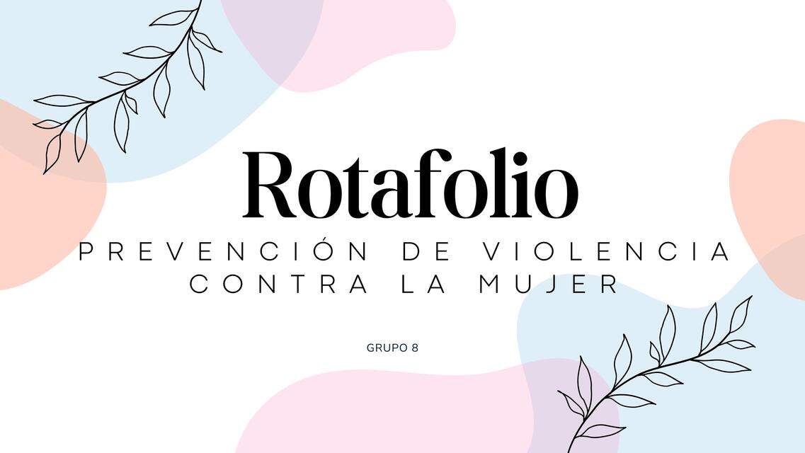 rotafolio prevención de violencia contra la mujer