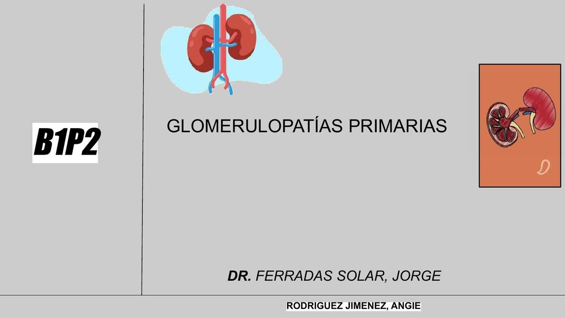 GLOMERULOPATIAPRIMARIA