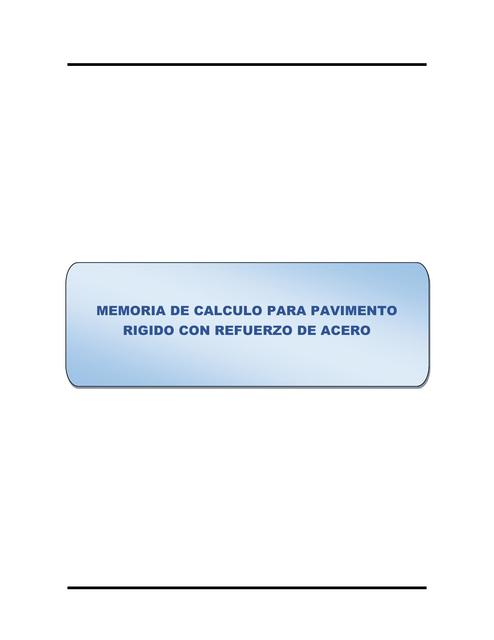 Calculo para Pavimento