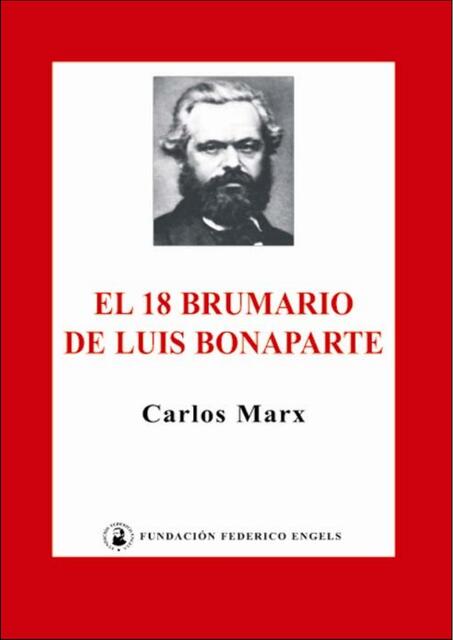 18 brumario de luis bonaparte Karl Marx