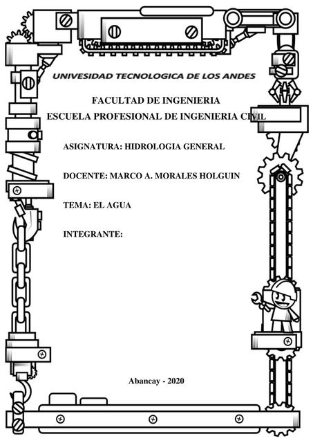 EL AGUA - HIDROLOGIA GENERAL