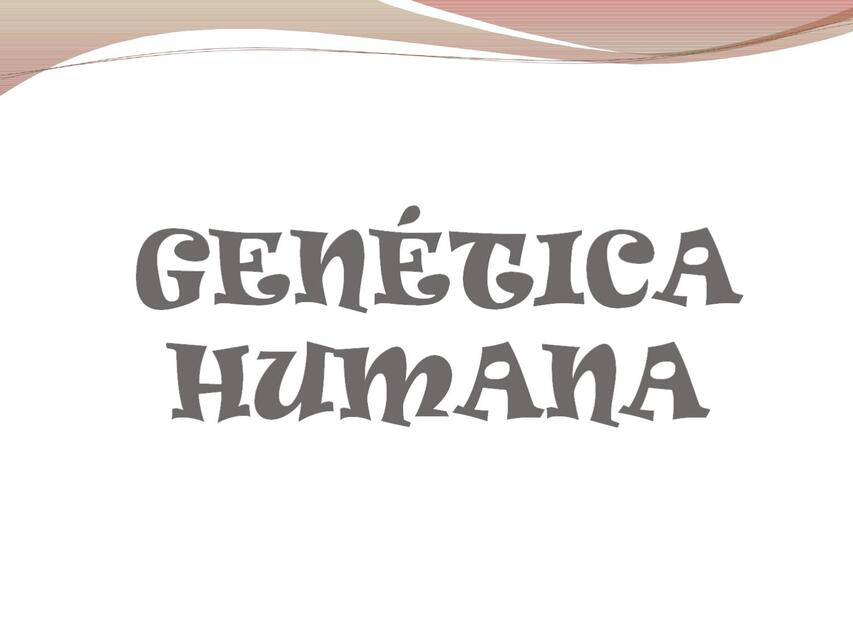 genetica humana