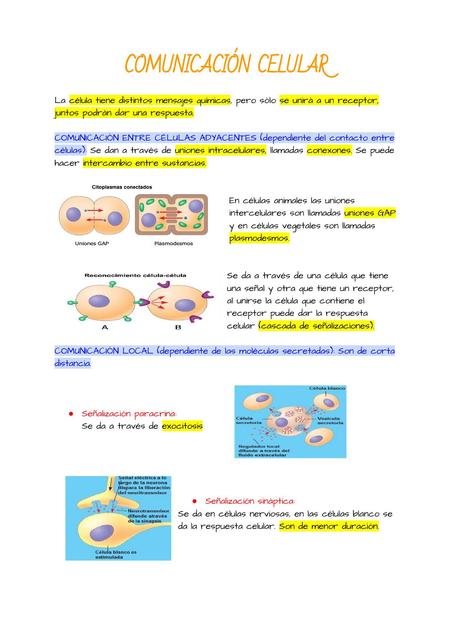 Comunicación celular