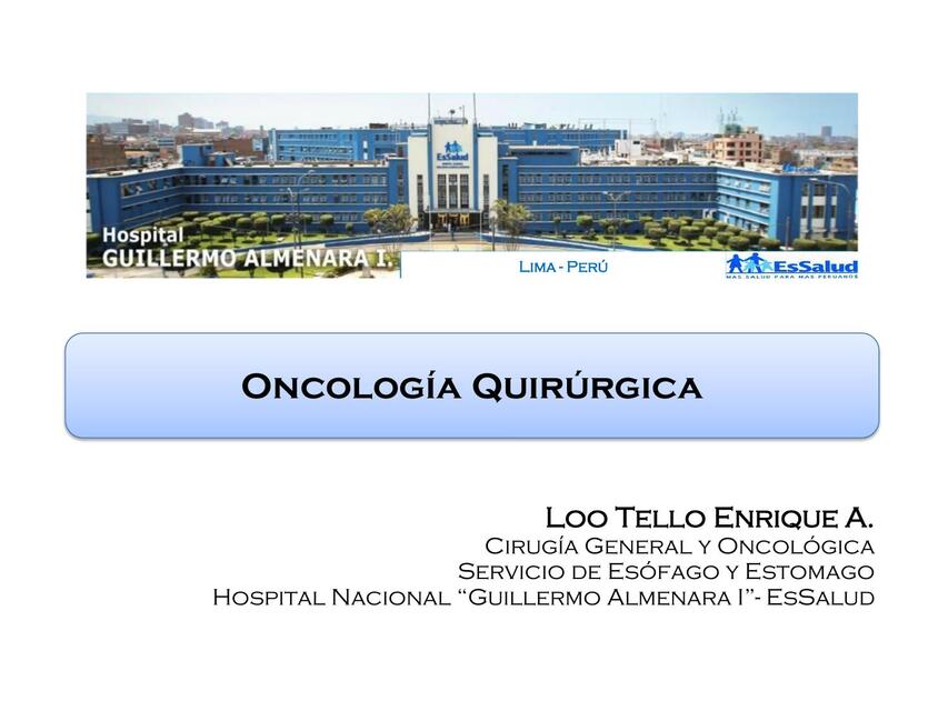 ONCOLOGIA QUIRURGICA