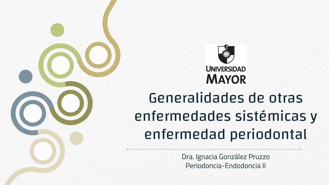 enfermedades sistémicas y enfermedad periodontal