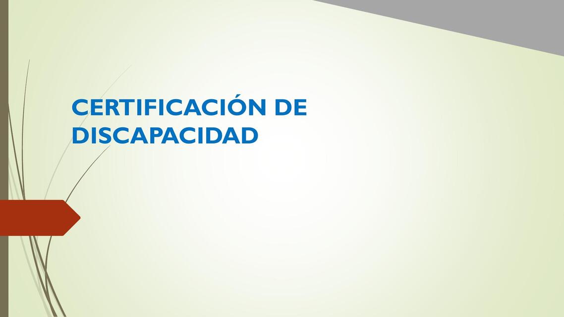 2da Clase Certificado discapacidad