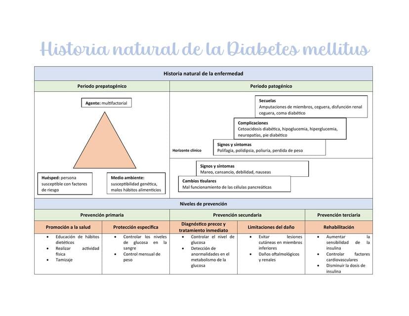 Historia natural de la Diabetes mellitus | Aguilar Santiago Lizeth