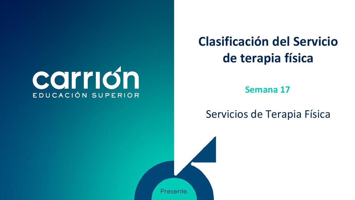 PSA17FR II Servicios de terapia fisica